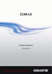 Christie LX450 LCD x3 User Guide Manual