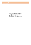 Crystal Quality® Online Help (V 4.3.19)