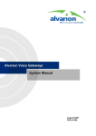 Voice Gateways System Manual