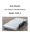 User Manual Model: GoIP_4 - Discovery Telecom Technologies