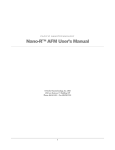 Nano-R™ AFM User`s Manual - Fusion Energy Research Program