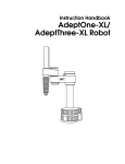 AdeptOne-XL/AdeptThree-XL Robot Instruction Handbook