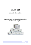 VAMP 221 manual- Arc flash protection