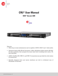 CRU® User Manual