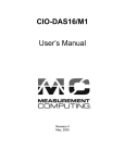 CIO-DAS16/M1 User`s Manual