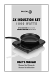 Fagor 2X Induction Cooktop Set Manual