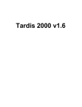 Tardis 2000 User manual - HC Mingham