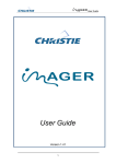 Christie Imager User Manual