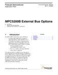 MPC5200B External Bus Options