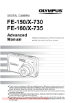 Olympus FE-160 User Guide Manual pdf