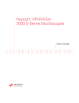 Keysight InfiniiVision 3000 X-Series Oscilloscopes User`s Guide