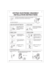 KEYPAD ELECTRONIC DEADBOLT INSTALLATION INSTRUCTIONS