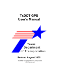TxDOT GPS User`s Manual - e