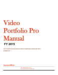 Video Portfolio Pro Manual
