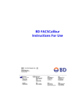 BD FACSCalibur Instructions For Use
