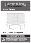 view/download manual - Jumpking Trampolines