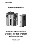 Technical Manual Interfaces QT250 / 800