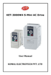 KET-3000W4 S-Mini AC Drive User Manual KOMAL