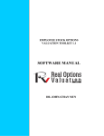 SOFTWARE MANUAL - Real Options Valuation, Inc.