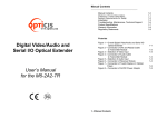 User`s Manual for the M5-2A2-TR Digital Video/Audio and Serial I/O