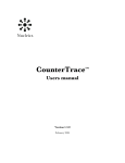 CounterTrace™ Users manual