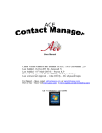 ACE7 User Guide - Ace Contact Manager