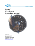 C-Nav™ GPS System Operations Manual - C