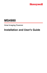 MS4980 Area Imgaging Scanner Installation and User`s Guide