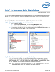 Intel® Performance Solid State Drive Compatibility Guide