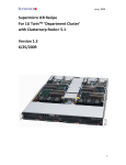 Supermicro ICR Recipe For 1U Twin™ `Department Cluster` with