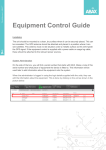 Equipment Control Guide