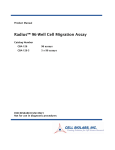 Radius™ 96-Well Cell Migration Assay