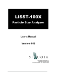 User`s Manual for the LISST-100X covering