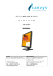 TFT-LCD with VGA & DVI-D - VA Series Manual