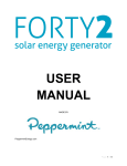 USER MANUAL - Peppermint Energy