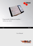 Programmable Multiband Amplifier / User Manual