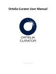 Ortelia Curator User Manual