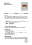 User manual ALFA(NET) 52 Double Thermostat.