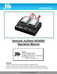 Samurai Jr.(Demi XG3020) Operation Manual