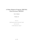 A Finite Element Program (FECGS): Post-Processor FEPOST