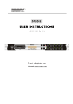 DR-512 USER INSTRUCTIONS
