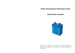 Fume Purifying & Filtering System Instruction manual