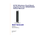 N750 Wireless Dual Band Gigabit Router WNDR4000