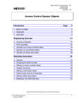 Access Control System Objects