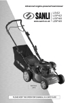 Sanli LSP42 Self Propelled Petrol Rotary Lawn - Tooled