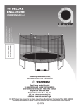 14` Deluxe Spring Trampoline Enclosure