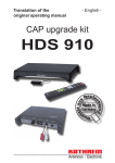 9364245, Originalbetriebsanleitung CAP-Umrüst-Set HDS