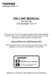 Instruction manual - Toshiba