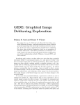 GIDE: Graphical Image Deblurring Exploration