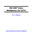 VM-16RT Video Multiplexer For CCTV